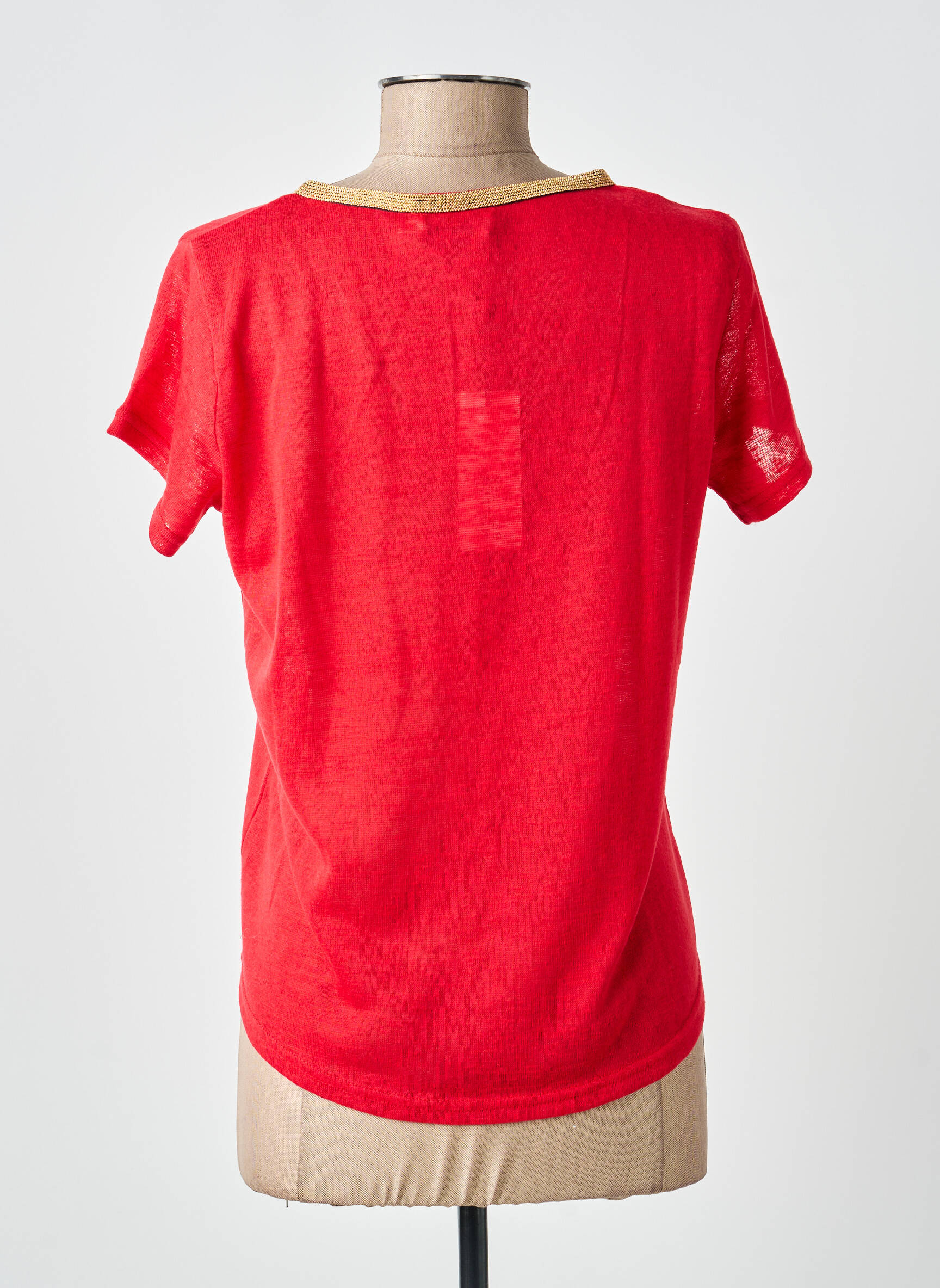 Tricou croială dreaptă mâneci scurte roșu MOLLY BRACKEN femeie