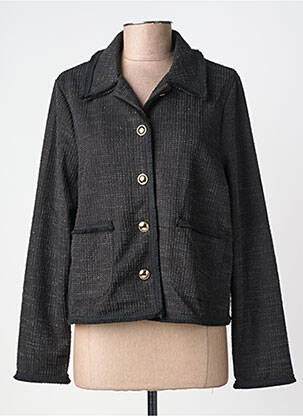 Jachete casual guler tip costum negru ICHI femeie