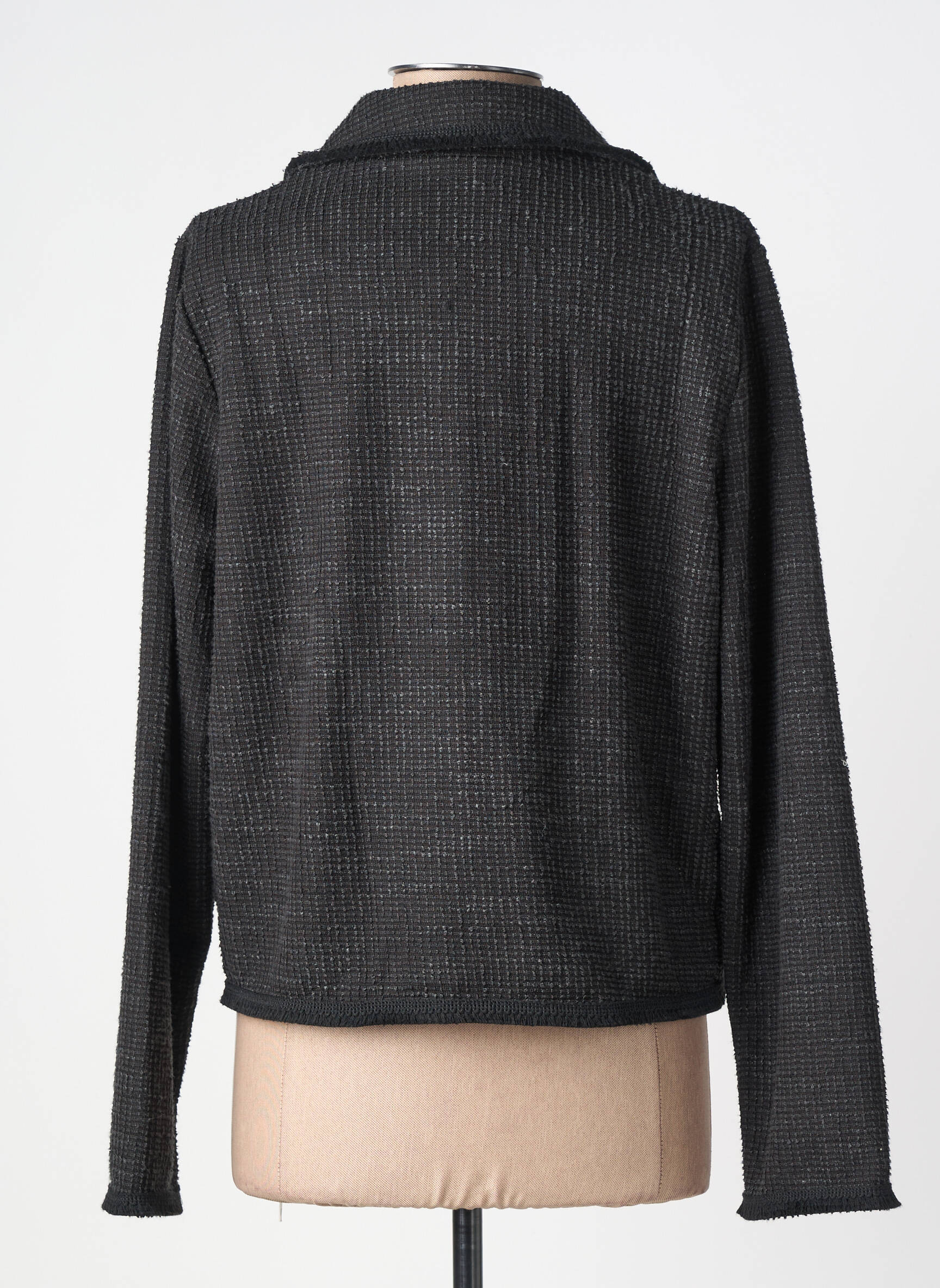 Jachete casual guler tip costum negru ICHI femeie