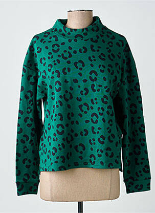 Hanorac elasticitate mâneci lungi verde BLUTSGESCHWISTER femeie