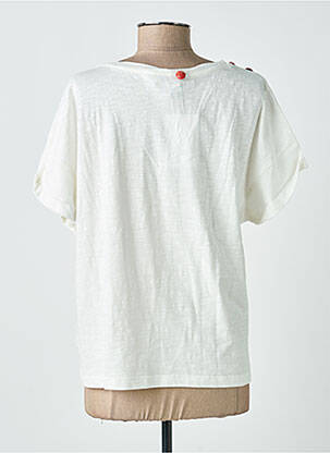 Tricou croială dreaptă mâneci scurte bej FREEMAN T.PORTER femeie