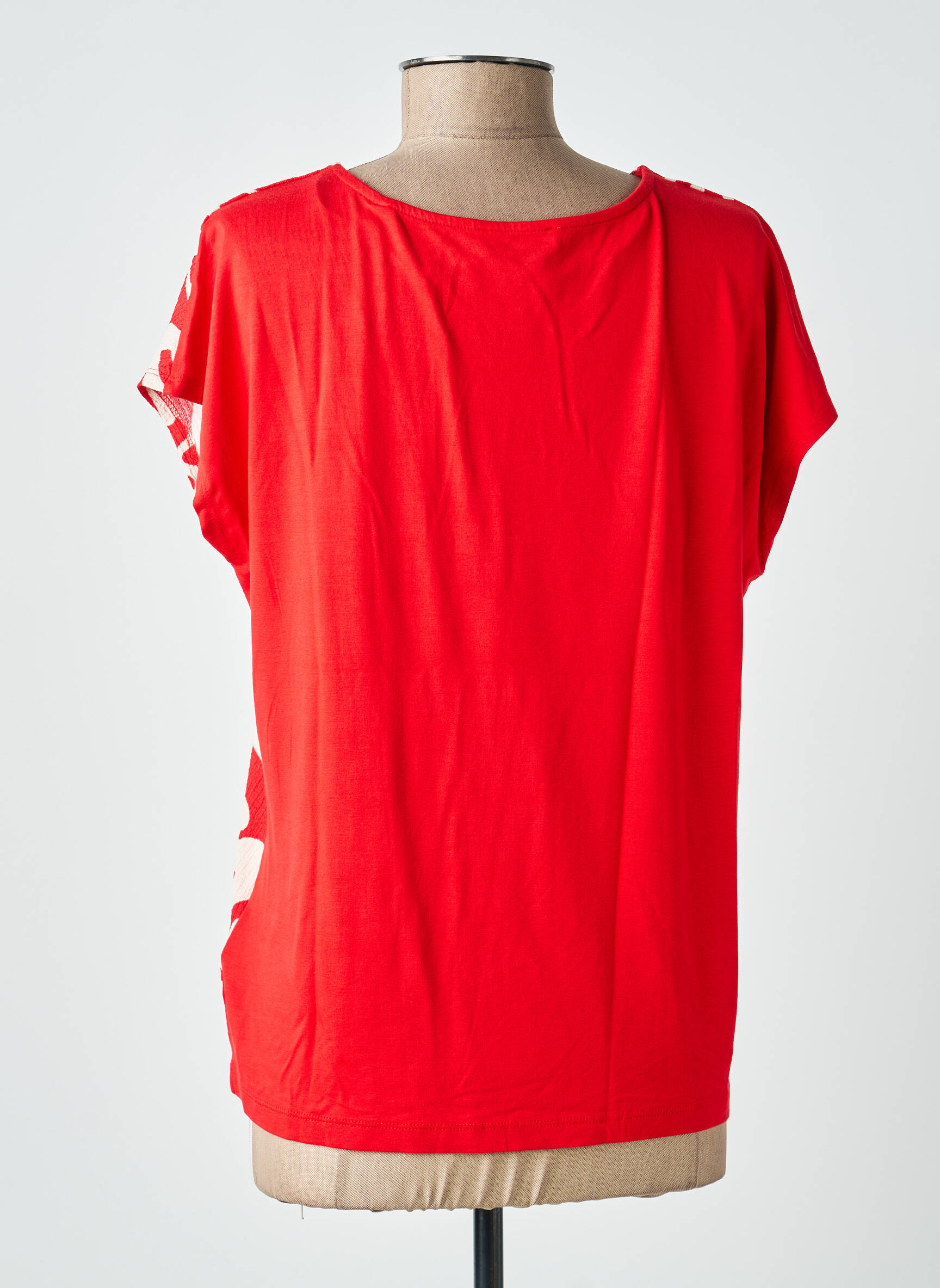 Tricou croială dreaptă mâneci scurte roșu STREET ONE femeie