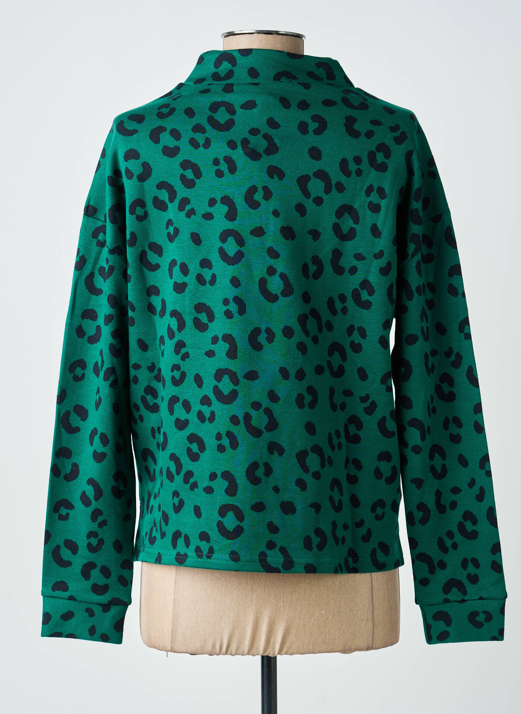 Hanorac elasticitate mâneci lungi verde BLUTSGESCHWISTER femeie