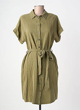 Rochie midi mâneci scurte mâneci scurte verde FREEMAN T.PORTER femeie