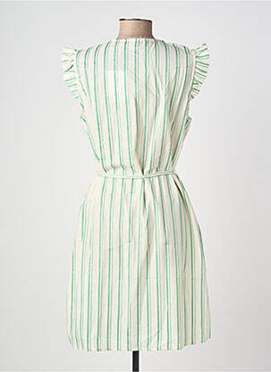 Rochie midi mâneci scurte mâneci scurte verde ICHI femeie