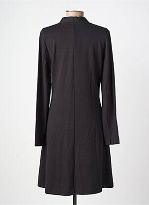 Rochie midi croială fluidă mâneci lungi negru SURKANA femeie