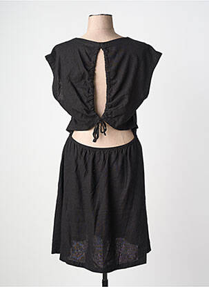 Rochie midi mâneci scurte mâneci scurte negru ICHI femeie