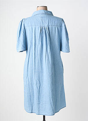 Rochie midi mâneci scurte mâneci scurte albastru ICHI femeie