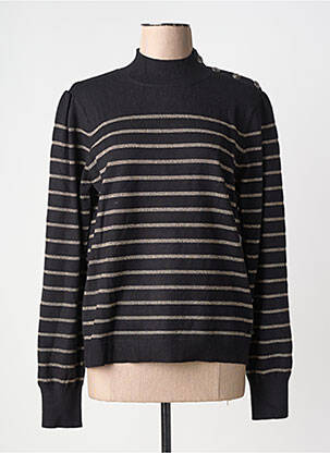 Pulover elasticitate mâneci lungi negru FREEMAN T.PORTER femeie