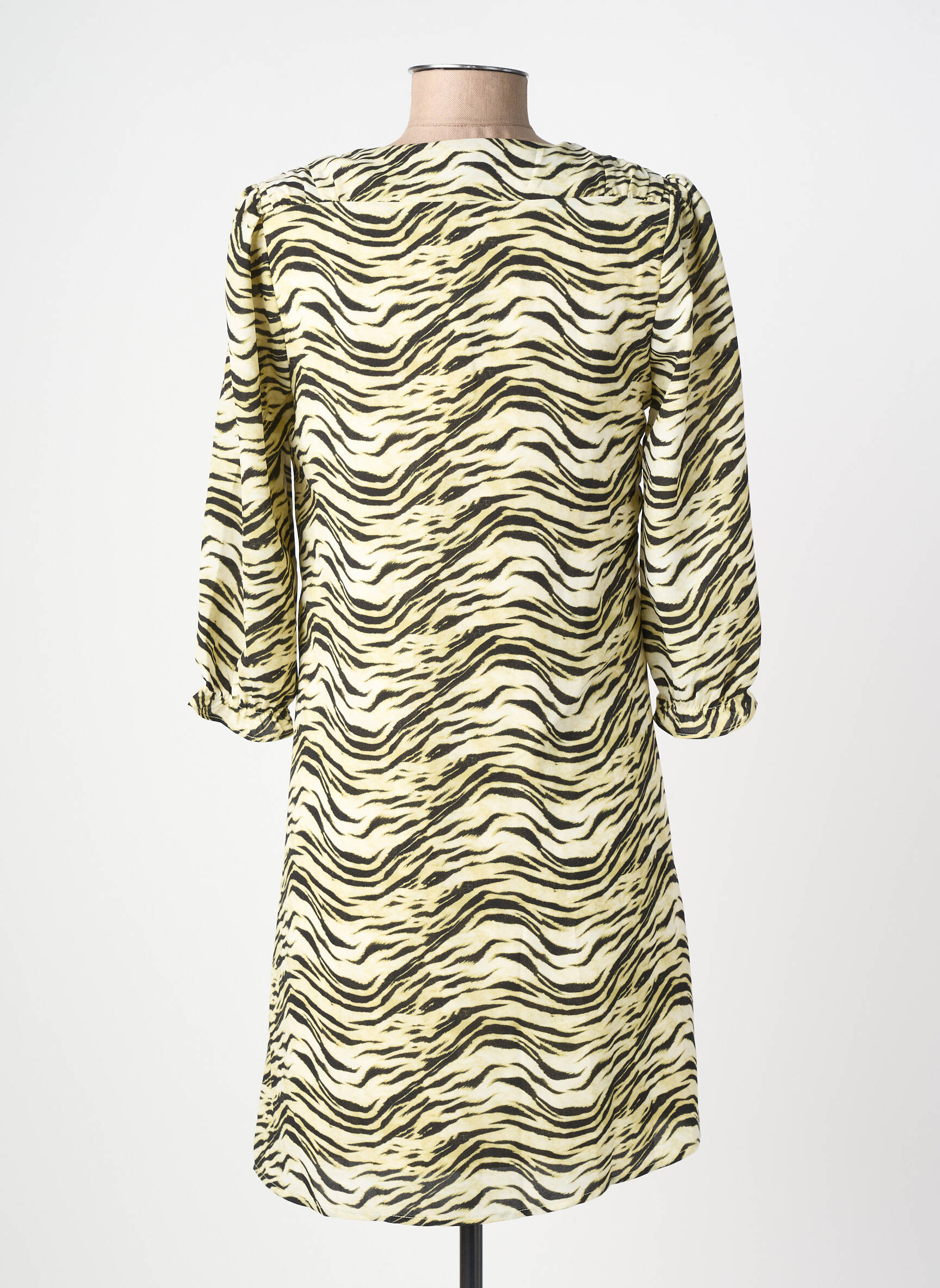 Rochie scurtă mâneci 3/4 mâneci 3/4 verde FREEMAN T.PORTER femeie