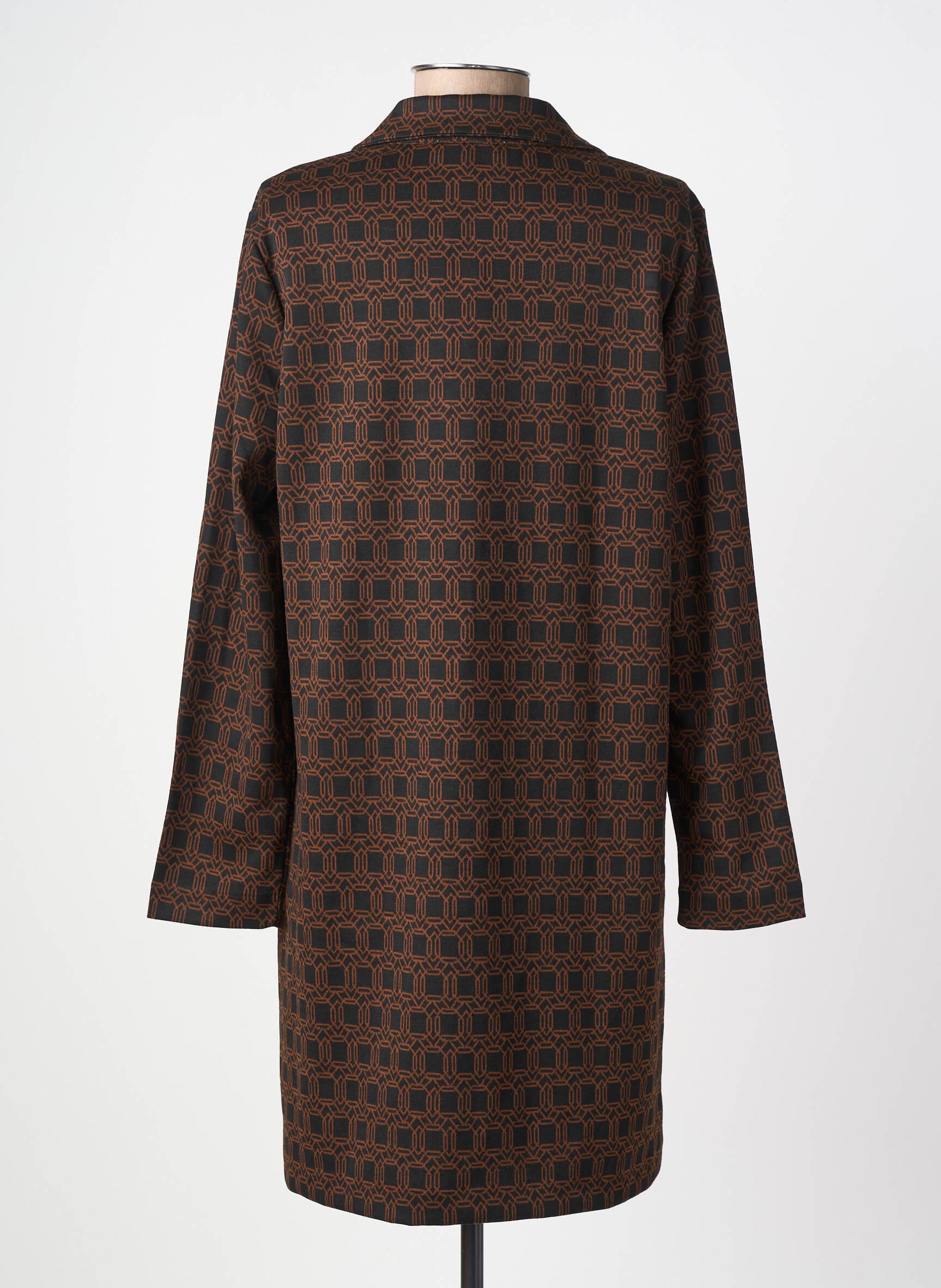 Rochie scurtă mâneci lungi mâneci lungi maro SURKANA femeie