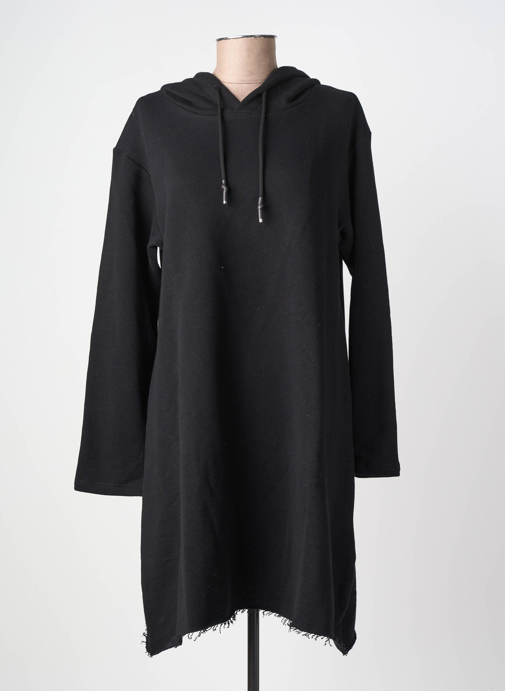 Rochie pulover croială dreaptă mâneci lungi negru BSB femeie