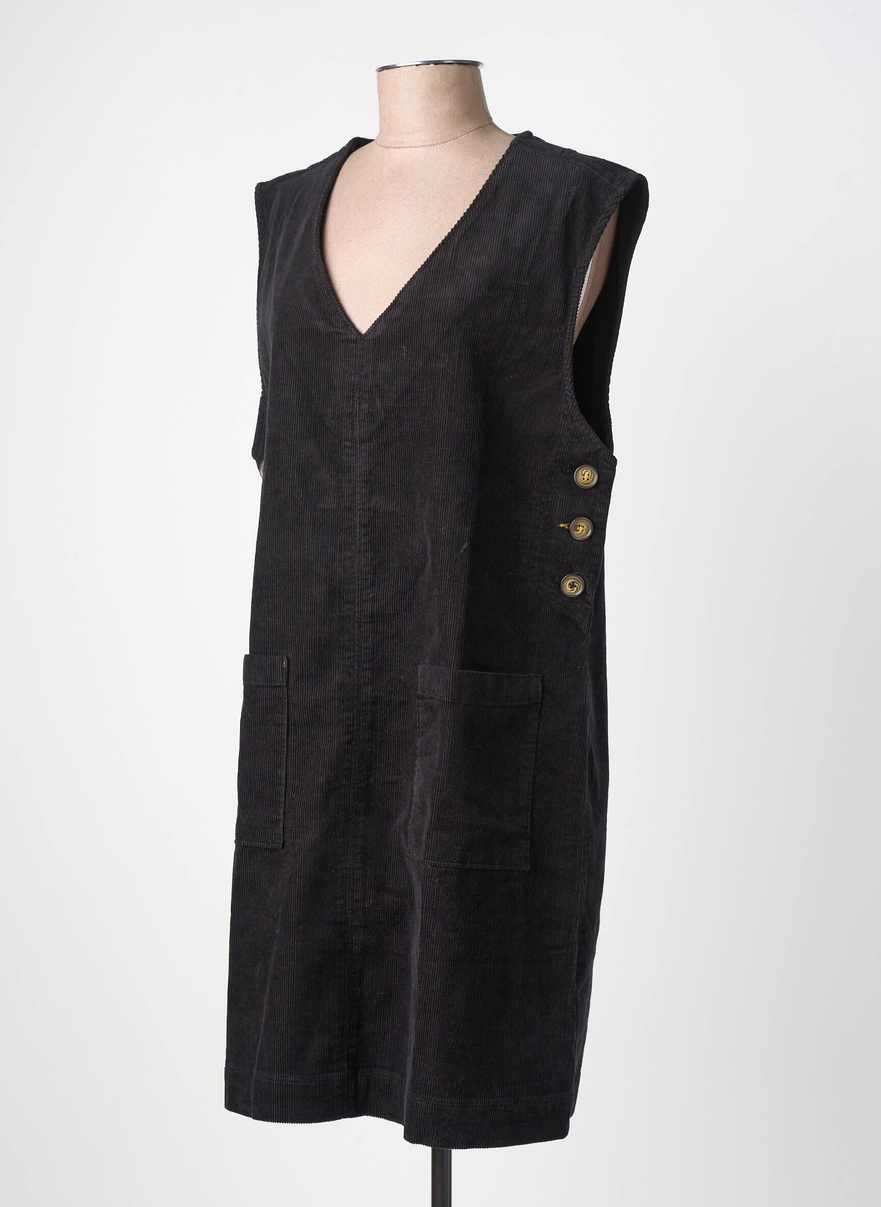 Rochie midi fără mâneci fără mâneci negru WHITE STUFF femeie