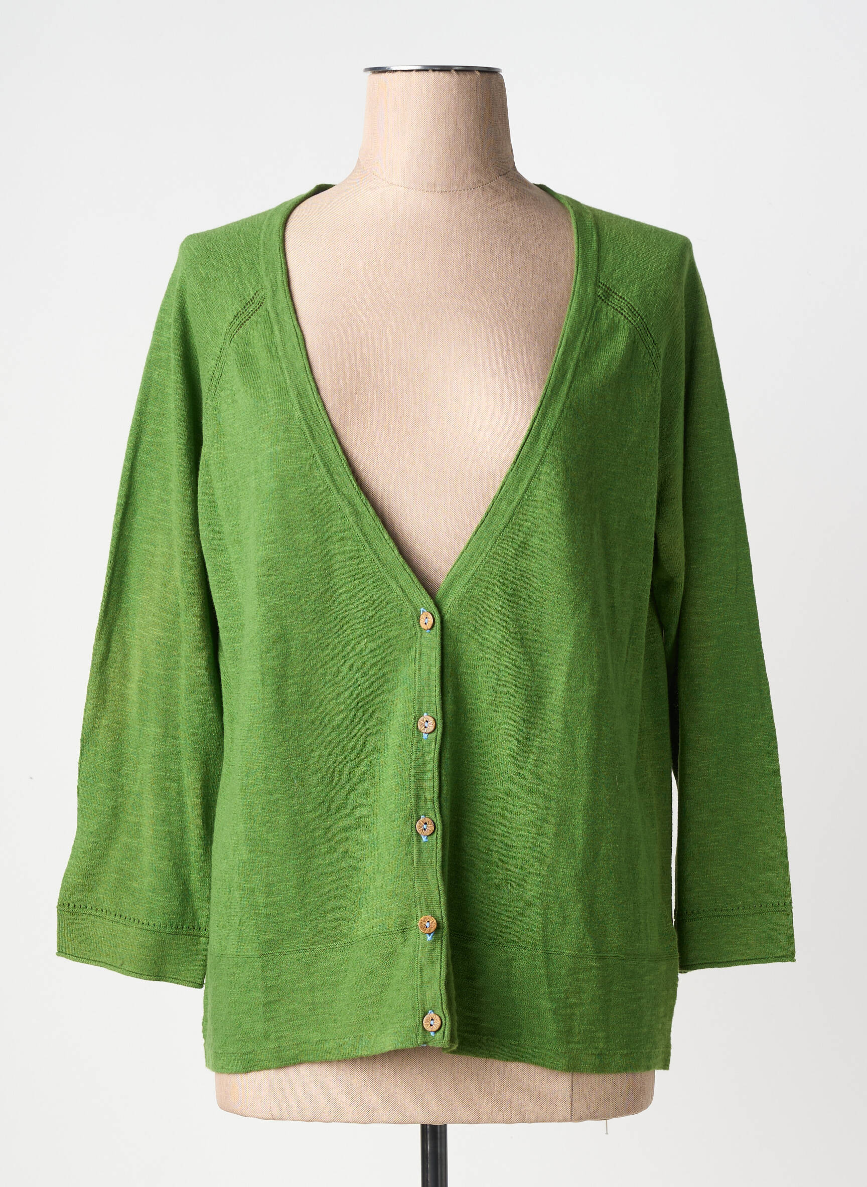 Vestă cu mâneci lungi mâneci 3/4 verde WHITE STUFF femeie
