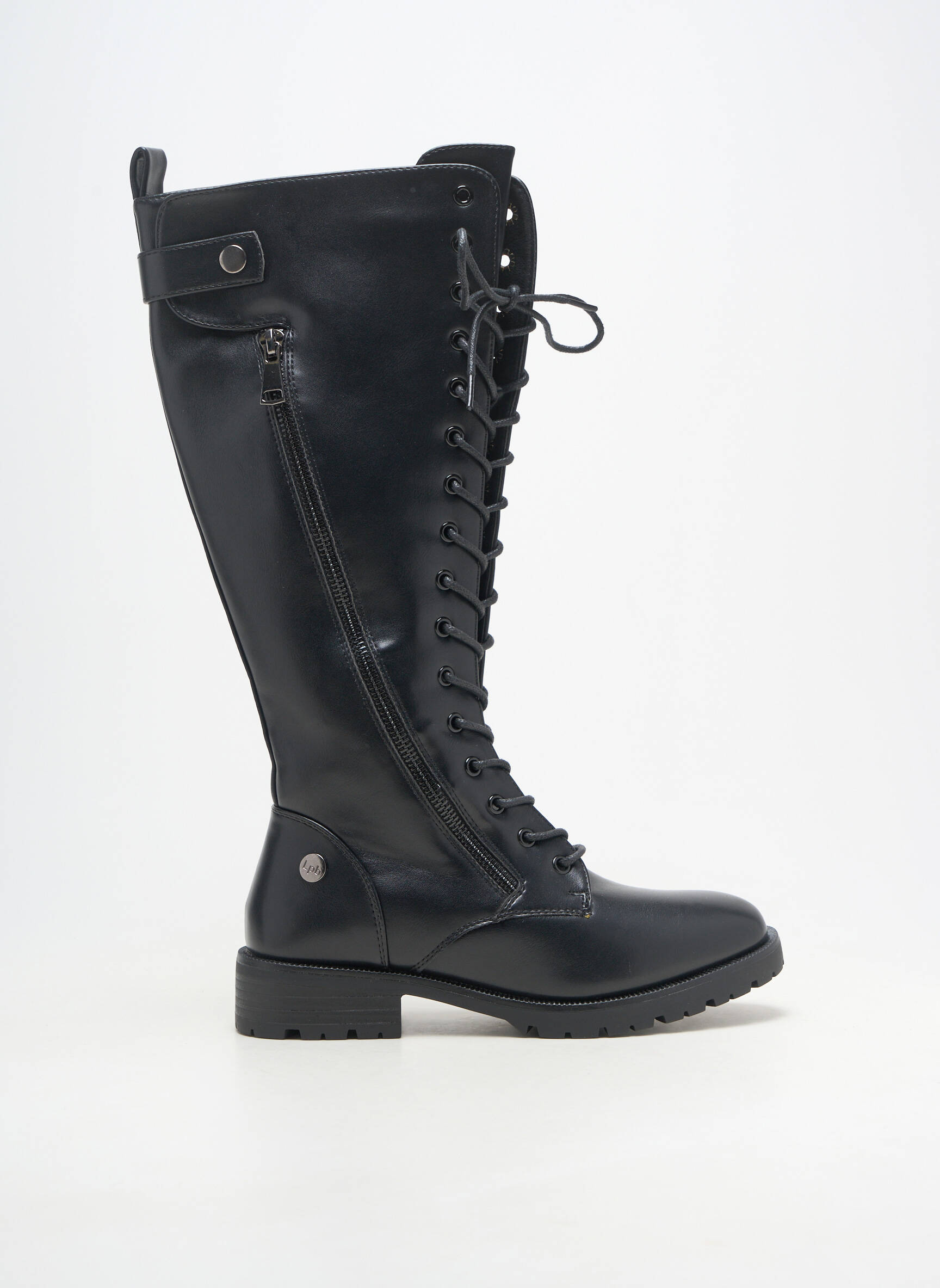 Cizme material neted toc de 4 la 6 cm negru LPB LES PETITES BOMBES  femeie