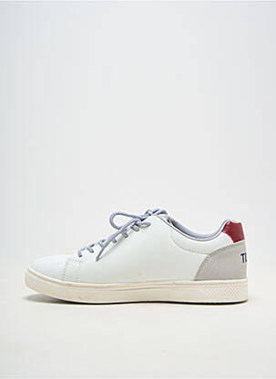 Adidași material neted vârf rotund alb TEDDY SMITH bărbat
