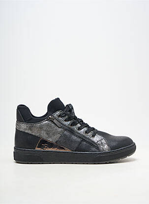Adidași material neted toc plat până la 3 cm negru MARCO TOZZI femeie