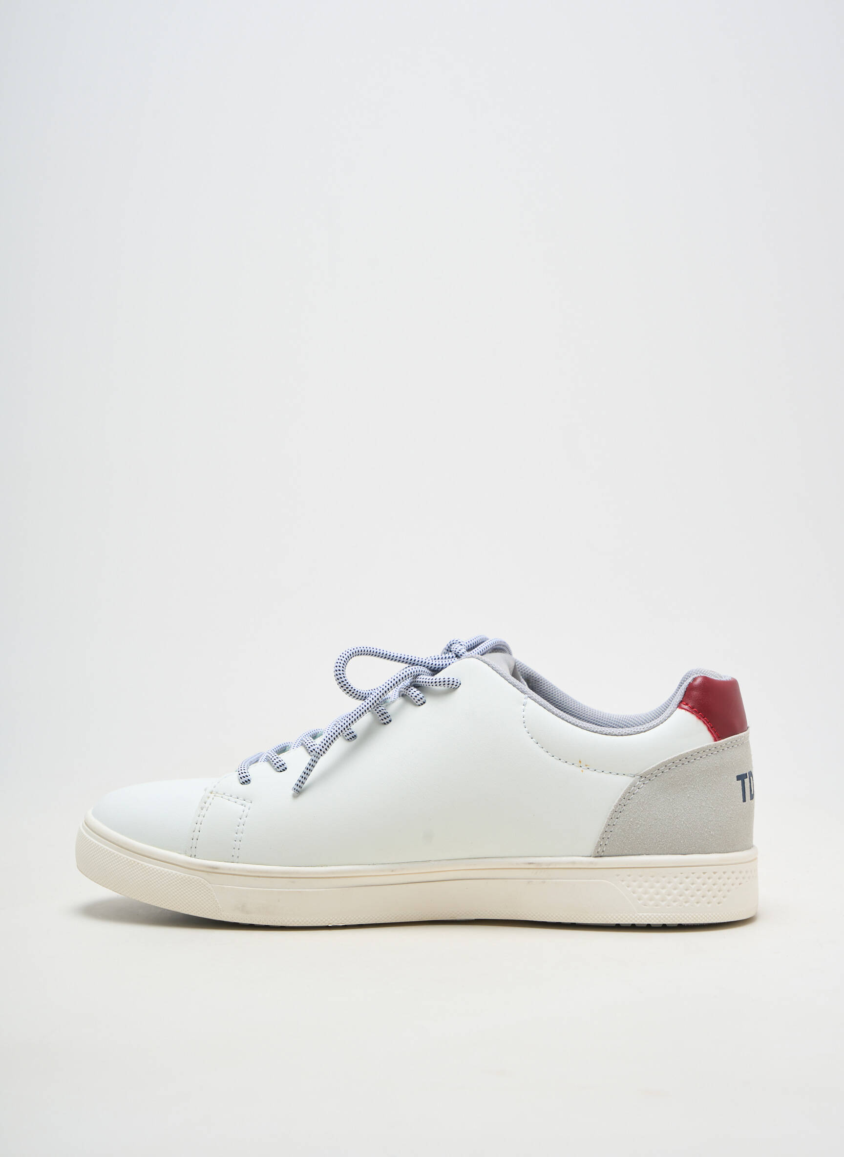 Adidași material neted vârf rotund alb TEDDY SMITH bărbat