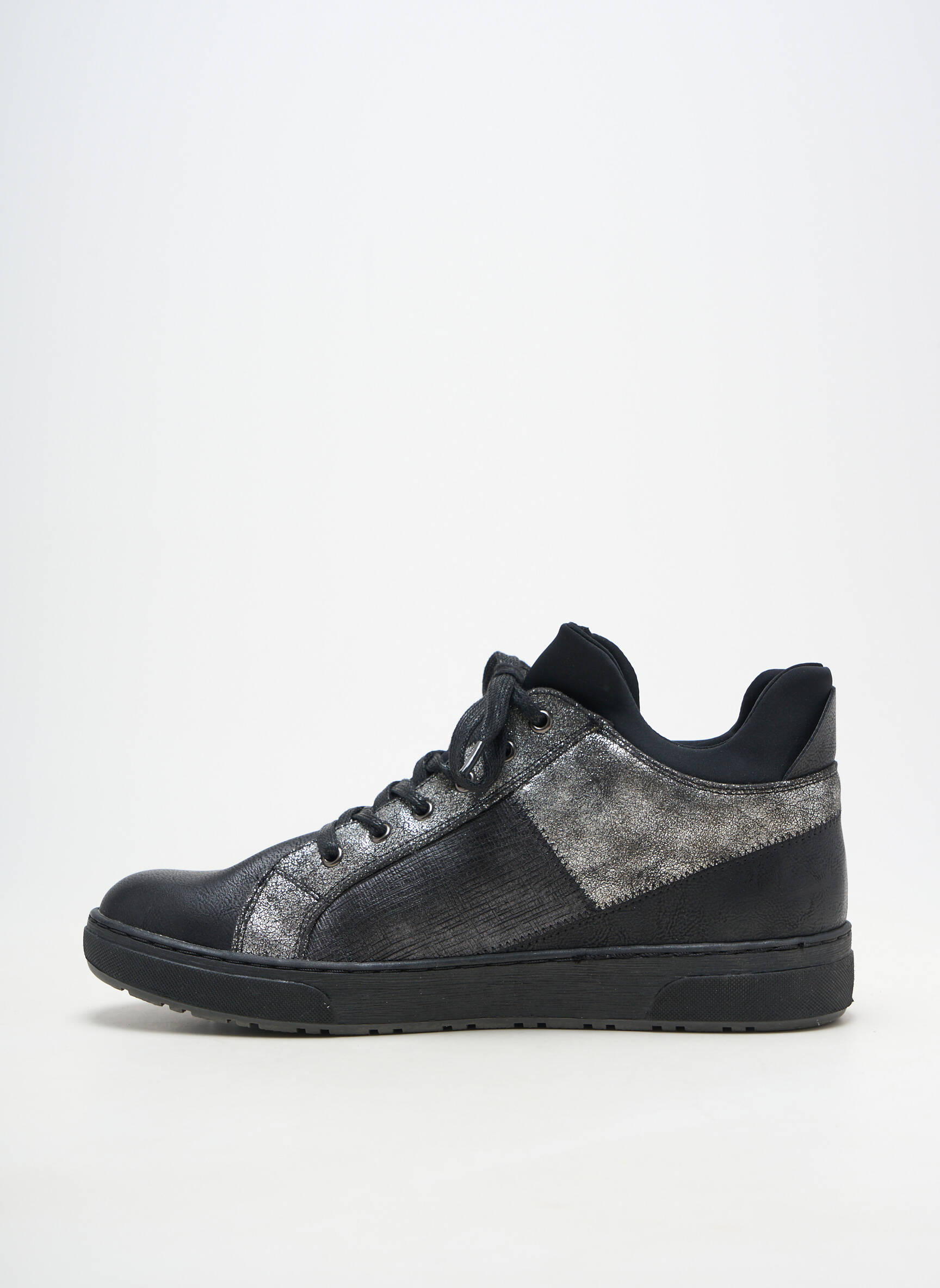 Adidași material neted toc plat până la 3 cm negru MARCO TOZZI femeie