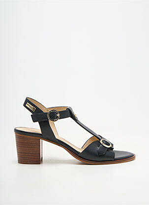 Sandale/pantofi decupați material neted toc de 4 la 6 cm negru LES TROPEZIENNES PAR M.BELARBI femeie