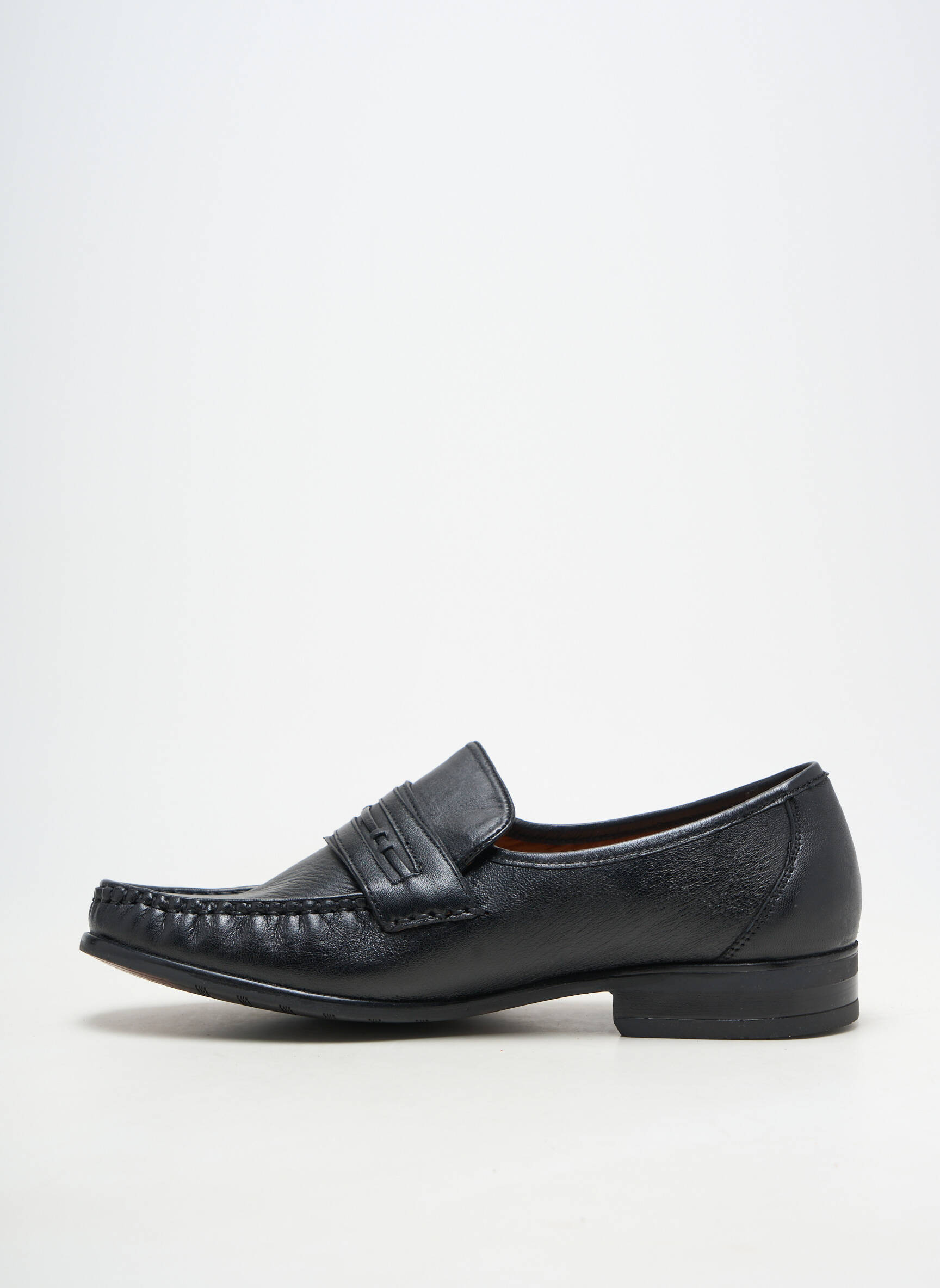 Mocasini material neted toc mic negru CASANOVA bărbat