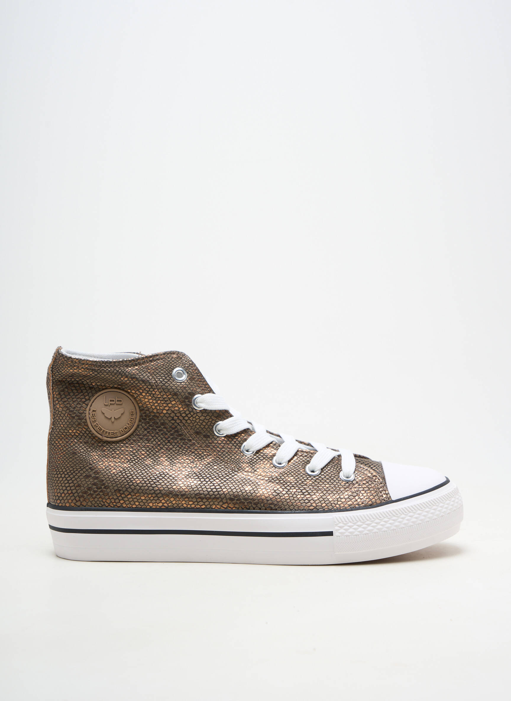 Adidași material neted toc plat până la 3 cm maro LPB LES PETITES BOMBES  femeie