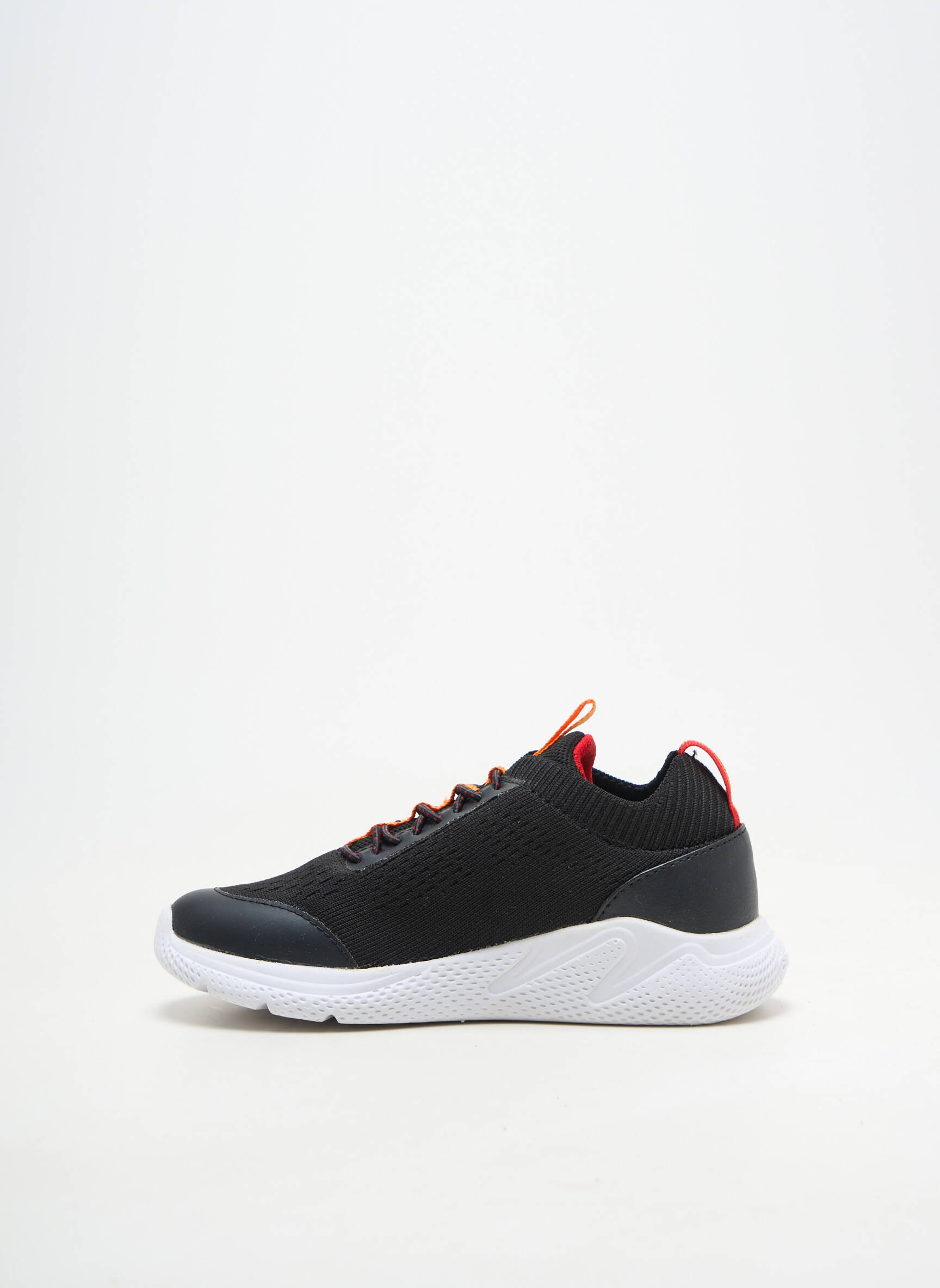 Adidași închidere elastică vârf rotund negru GEOX băiat