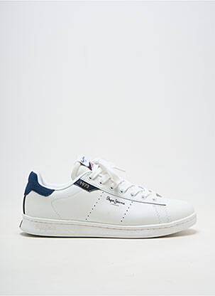Adidași material neted vârf rotund alb PEPE JEANS bărbat