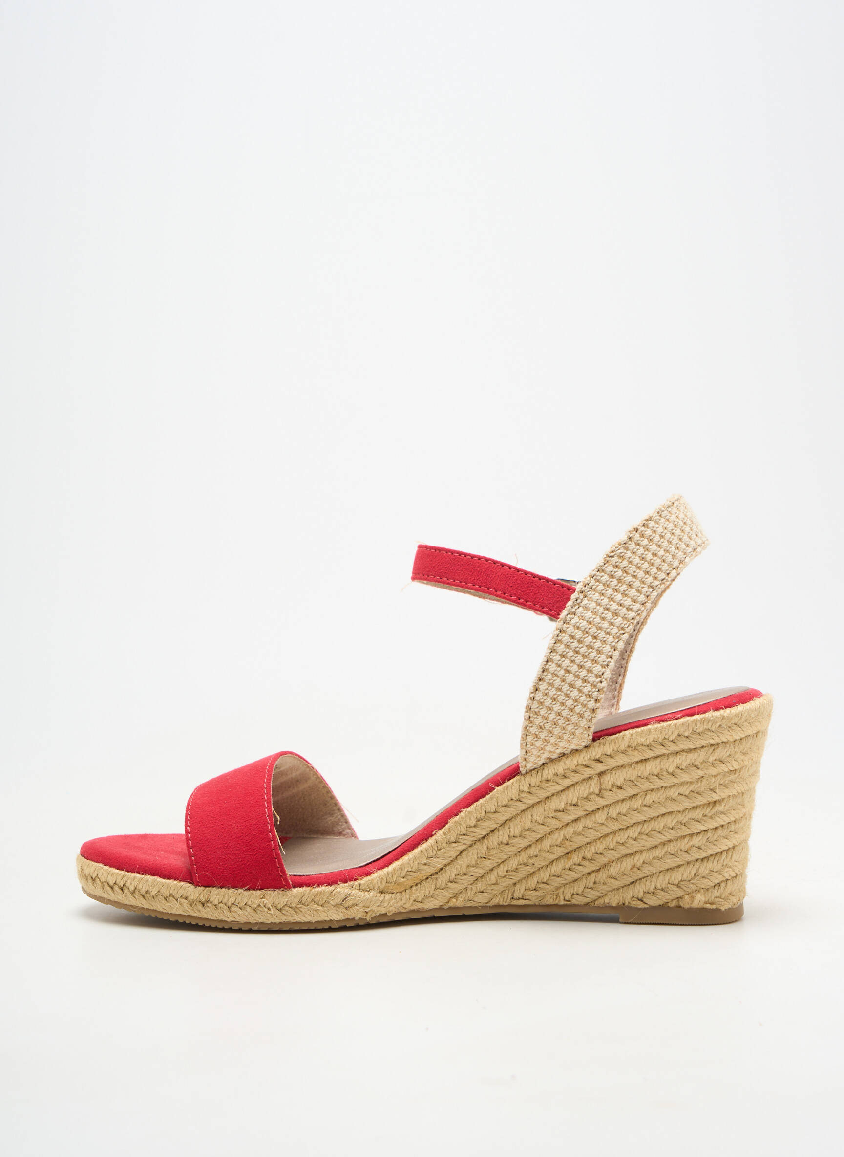 Sandale/pantofi decupați toc platformă toc de 7 la 9 cm roșu TAMARIS femeie
