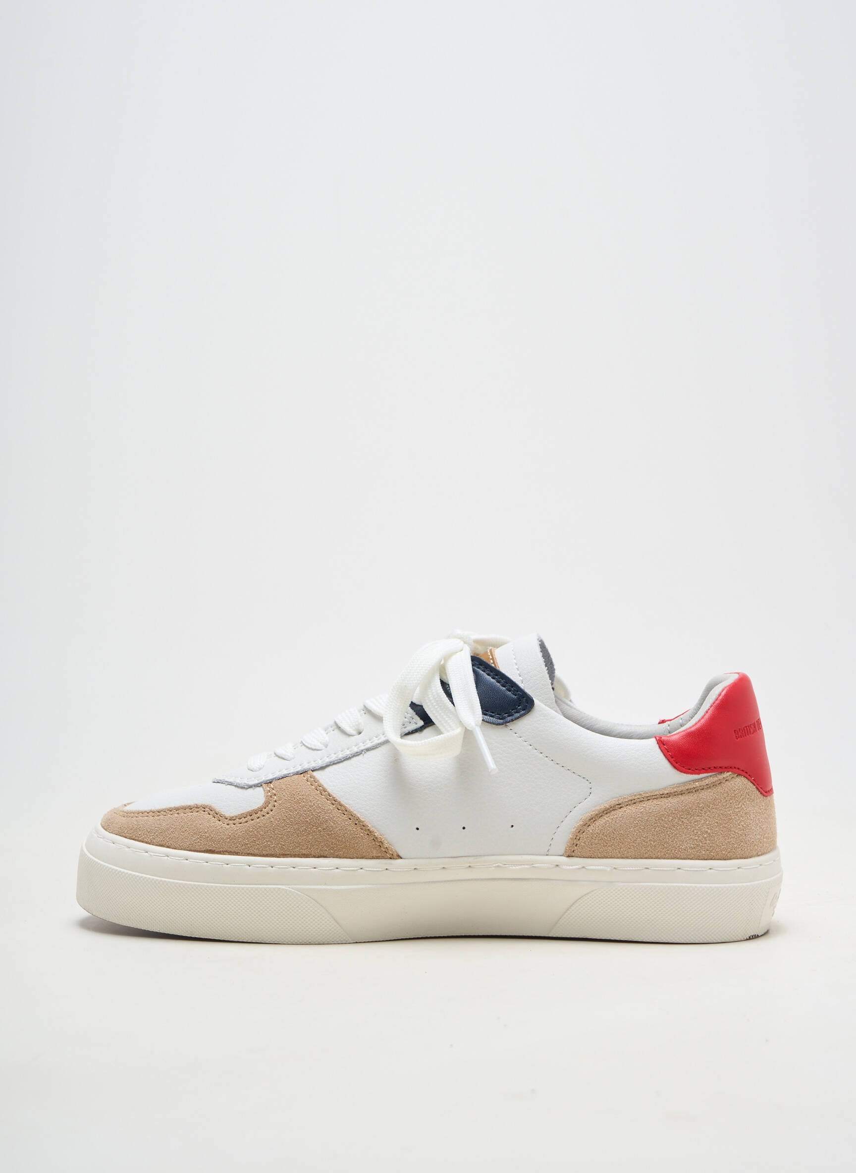 Adidași material neted vârf rotund alb PEPE JEANS bărbat