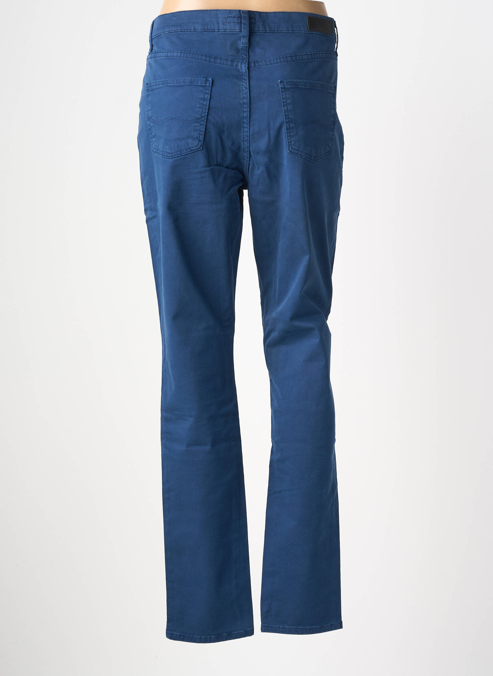 Pantalon drept elasticitate mărime normală albastru LCDN femeie