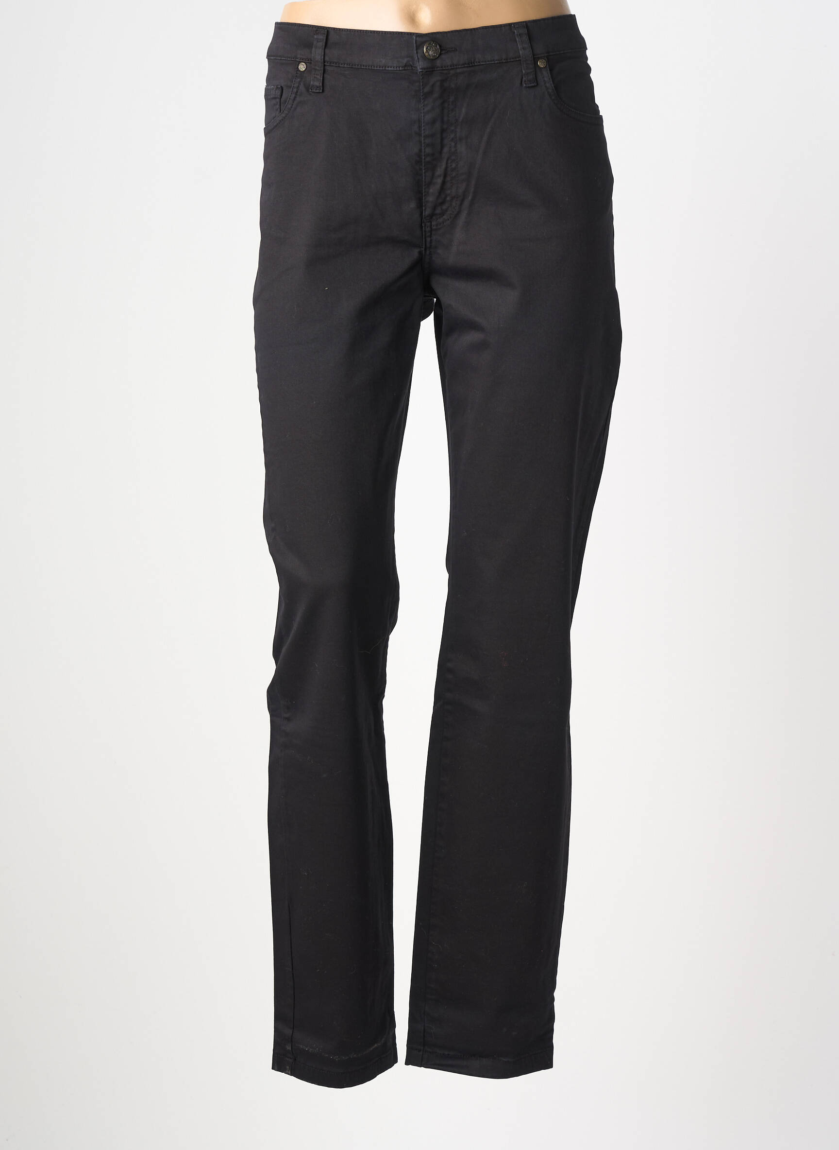Pantalon drept elasticitate mărime normală negru LCDN femeie