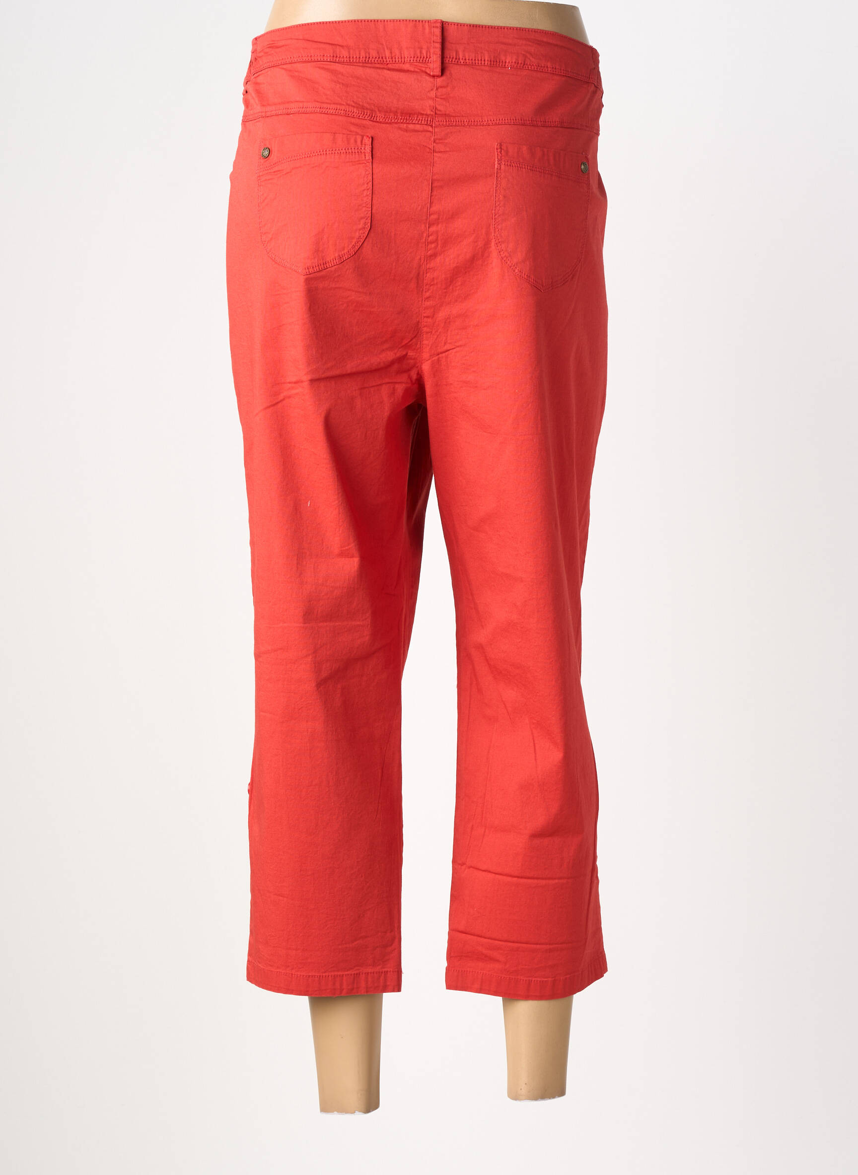 Pantalon trei sferturi elasticitate mărime normală portocalie AGATHE & LOUISE femeie
