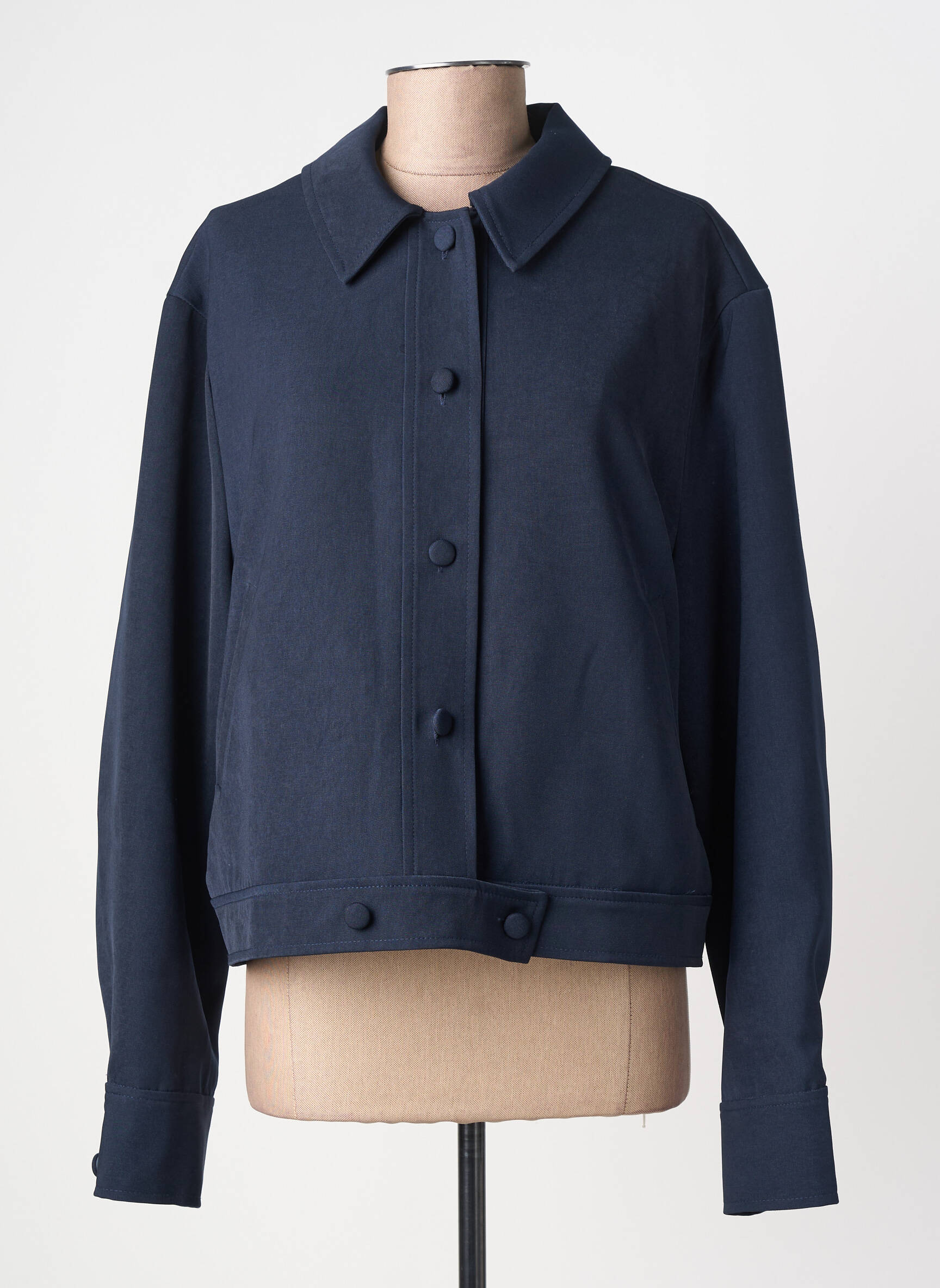 Jachete casual finisaj interior dublat albastru UNIKA femeie