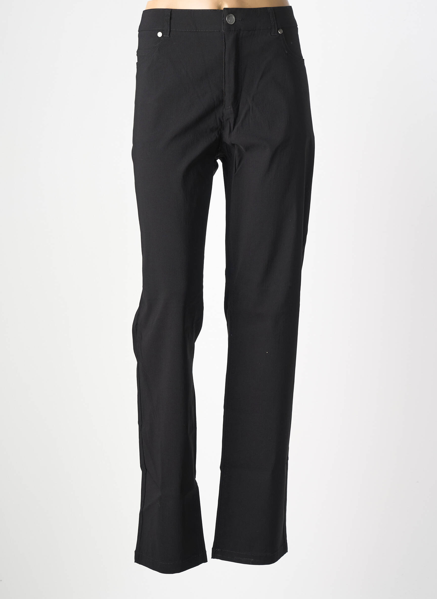 Pantalon drept elasticitate mărime normală negru CISO femeie