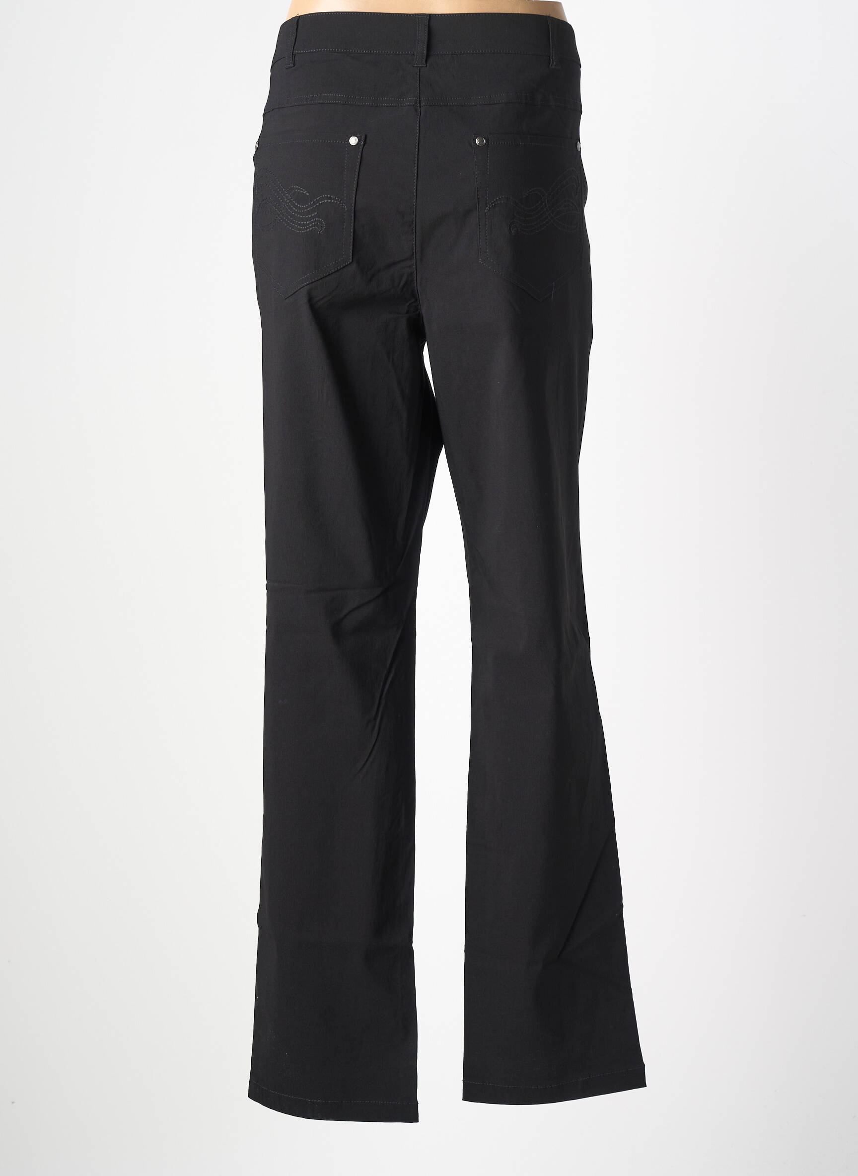 Pantalon drept elasticitate mărime normală negru CISO femeie