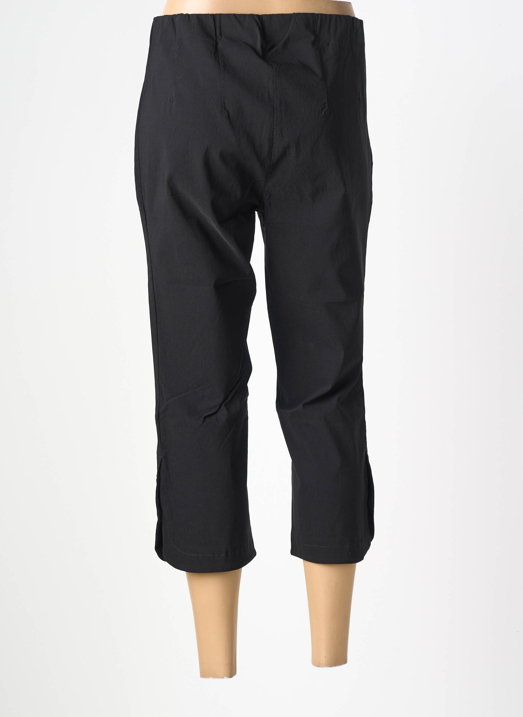 Pantalon trei sferturi elasticitate mărime normală negru CISO femeie