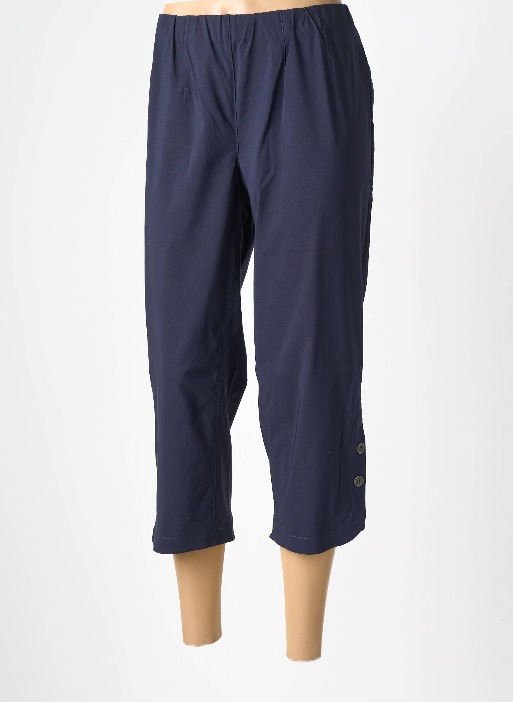 Pantalon trei sferturi elasticitate mărime normală albastru CISO femeie