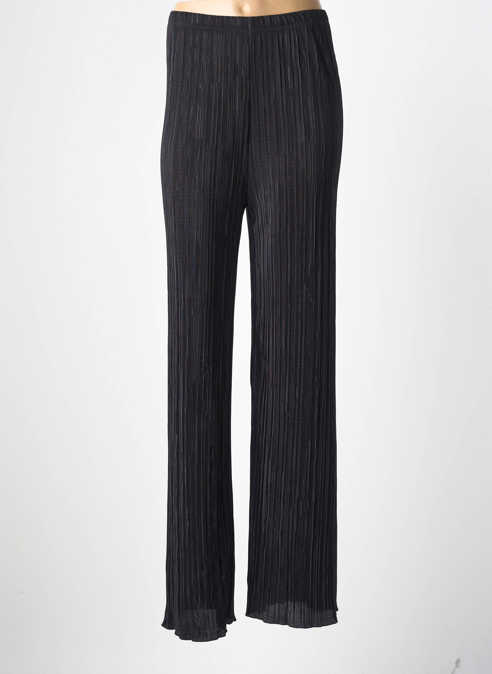 Pantalon drept țesătură crep mărime normală negru SPG WOMAN femeie