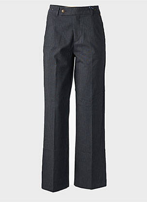 Pantalon drept țesătură poplin talie înaltă gri FREEMAN T.PORTER femeie
