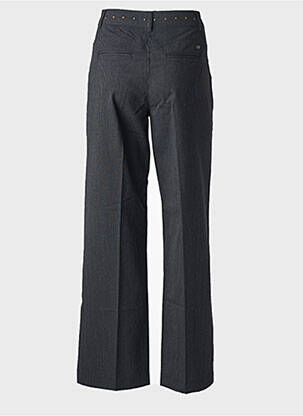 Pantalon drept țesătură poplin talie înaltă gri FREEMAN T.PORTER femeie