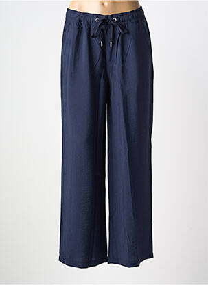 Pantalon drept talie elastică albastru STREET ONE femeie