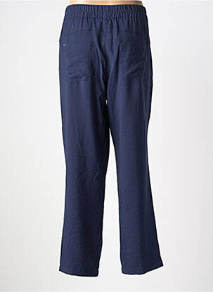 Pantalon drept talie elastică albastru STREET ONE femeie