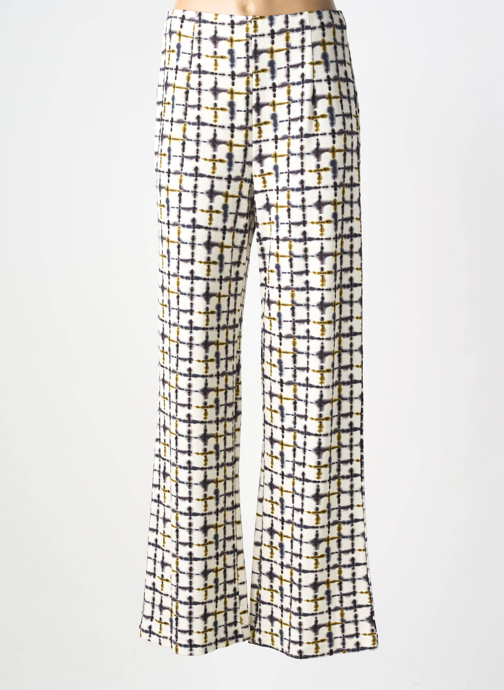 Pantalon evazat talie elastică gri SURKANA femeie