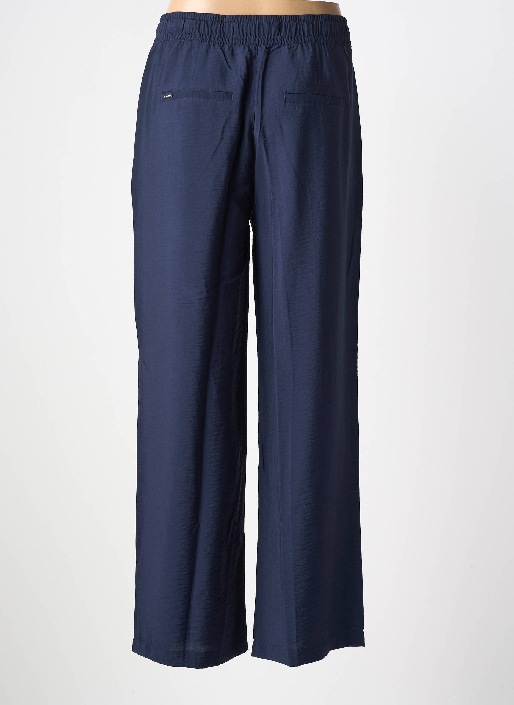 Pantalon drept talie elastică albastru STREET ONE femeie