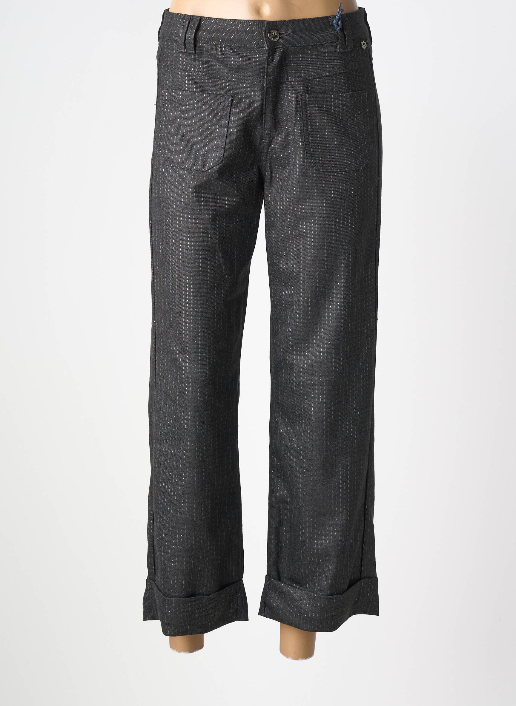 Pantalon drept elasticitate mărime normală gri FREEMAN T.PORTER femeie