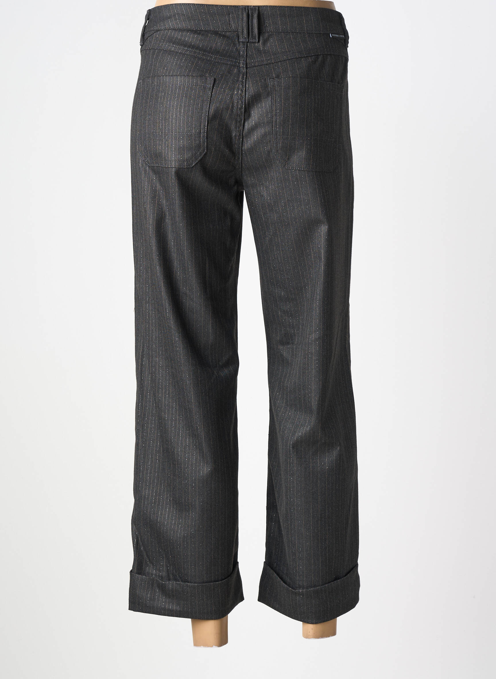 Pantalon drept elasticitate mărime normală gri FREEMAN T.PORTER femeie