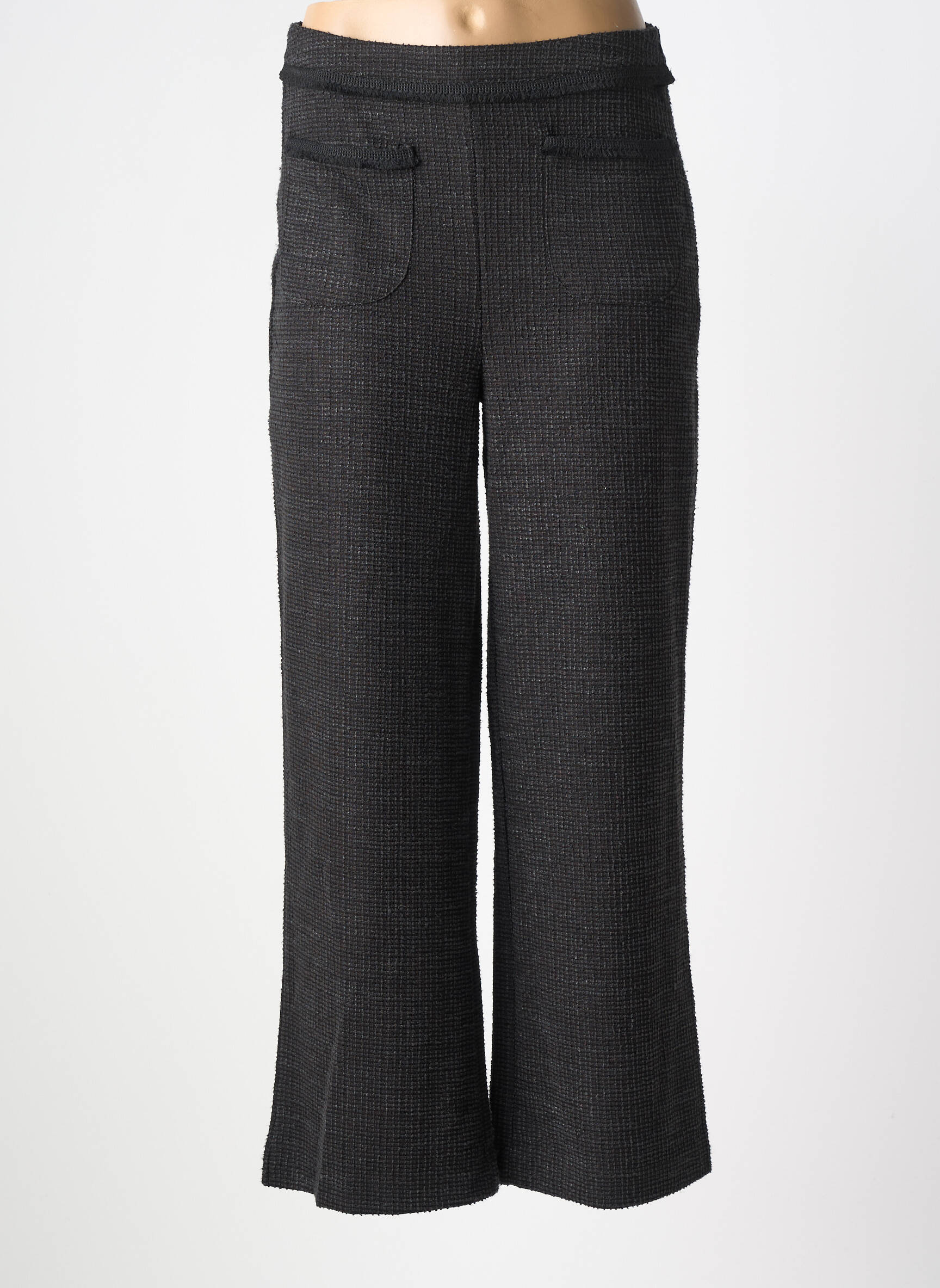 Pantalon drept elasticitate mărime normală gri ICHI femeie