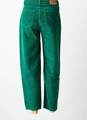 Pantalon drept elasticitate talie înaltă verde BLUTSGESCHWISTER femeie