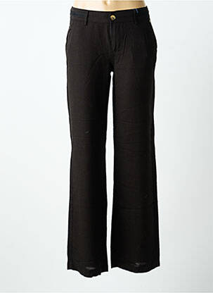 Pantalon drept țesătură crep talie joasă negru FREEMAN T.PORTER femeie